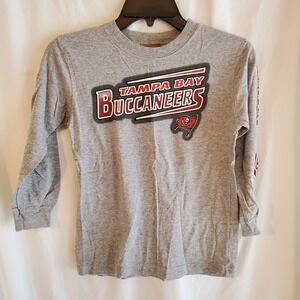 Tampa Bay Buccaneers NFL Long Sleeve‎ Gray Youth T-Shirt Football size 8